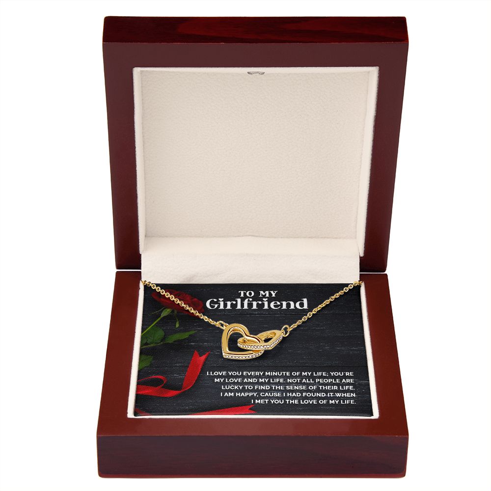 To My Girlfriend I Love You Every Minute of My Life Inseparable Necklace-Express Your Love Gifts