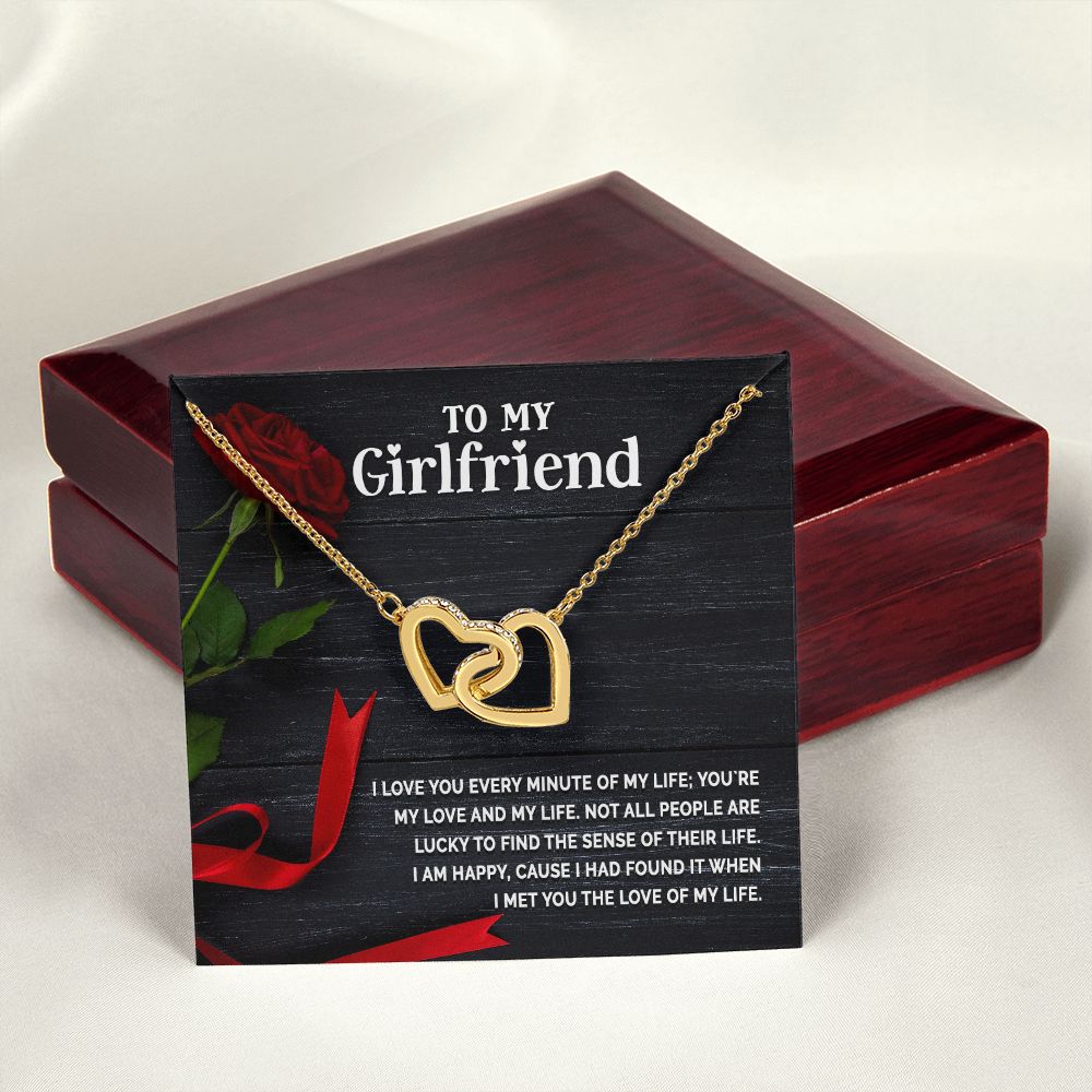 To My Girlfriend I Love You Every Minute of My Life Inseparable Necklace-Express Your Love Gifts