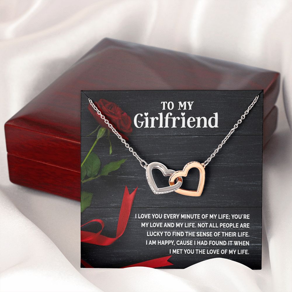 To My Girlfriend I Love You Every Minute of My Life Inseparable Necklace-Express Your Love Gifts