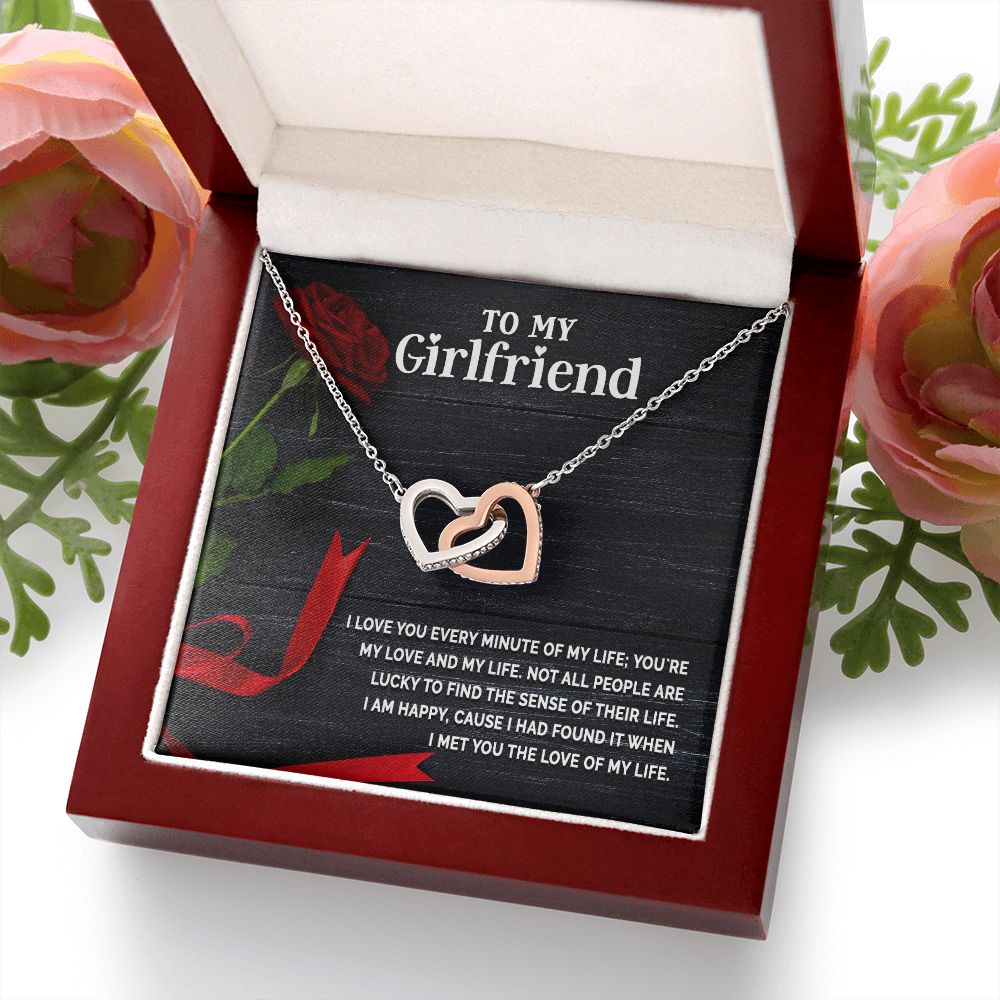To My Girlfriend I Love You Every Minute of My Life Inseparable Necklace-Express Your Love Gifts