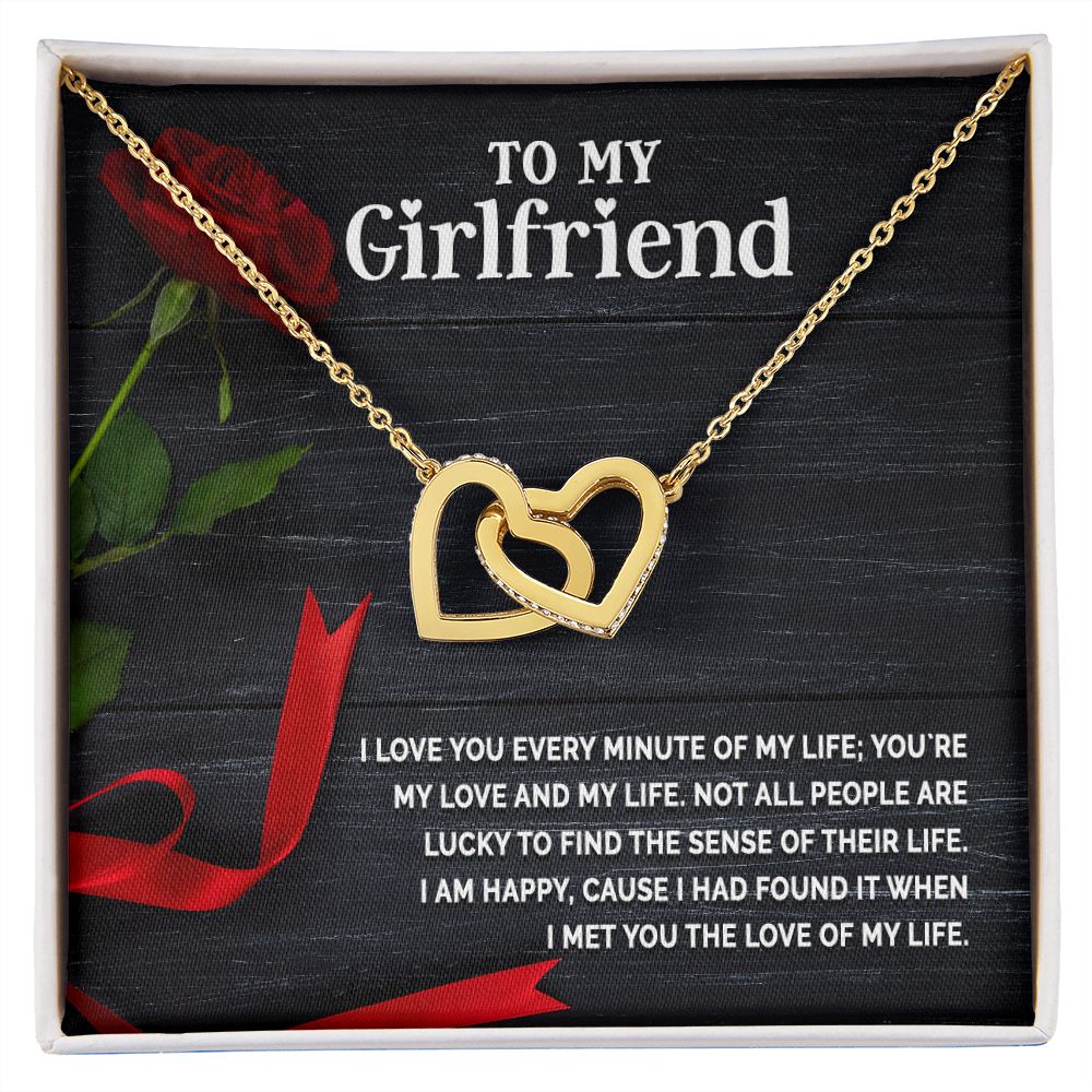 To My Girlfriend I Love You Every Minute of My Life Inseparable Necklace-Express Your Love Gifts