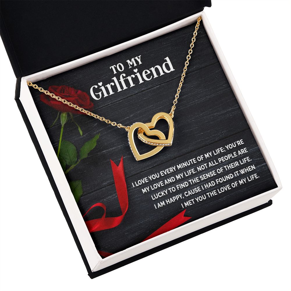 To My Girlfriend I Love You Every Minute of My Life Inseparable Necklace-Express Your Love Gifts