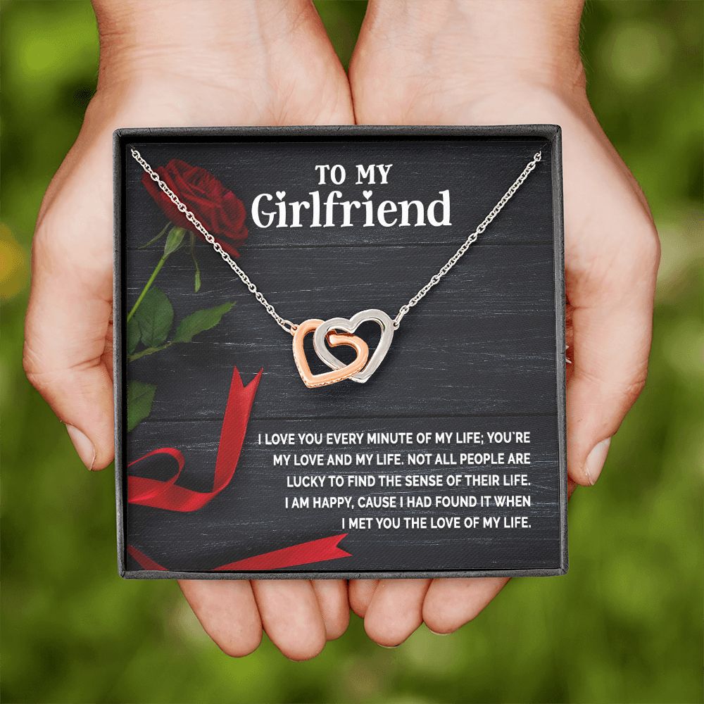 To My Girlfriend I Love You Every Minute of My Life Inseparable Necklace-Express Your Love Gifts