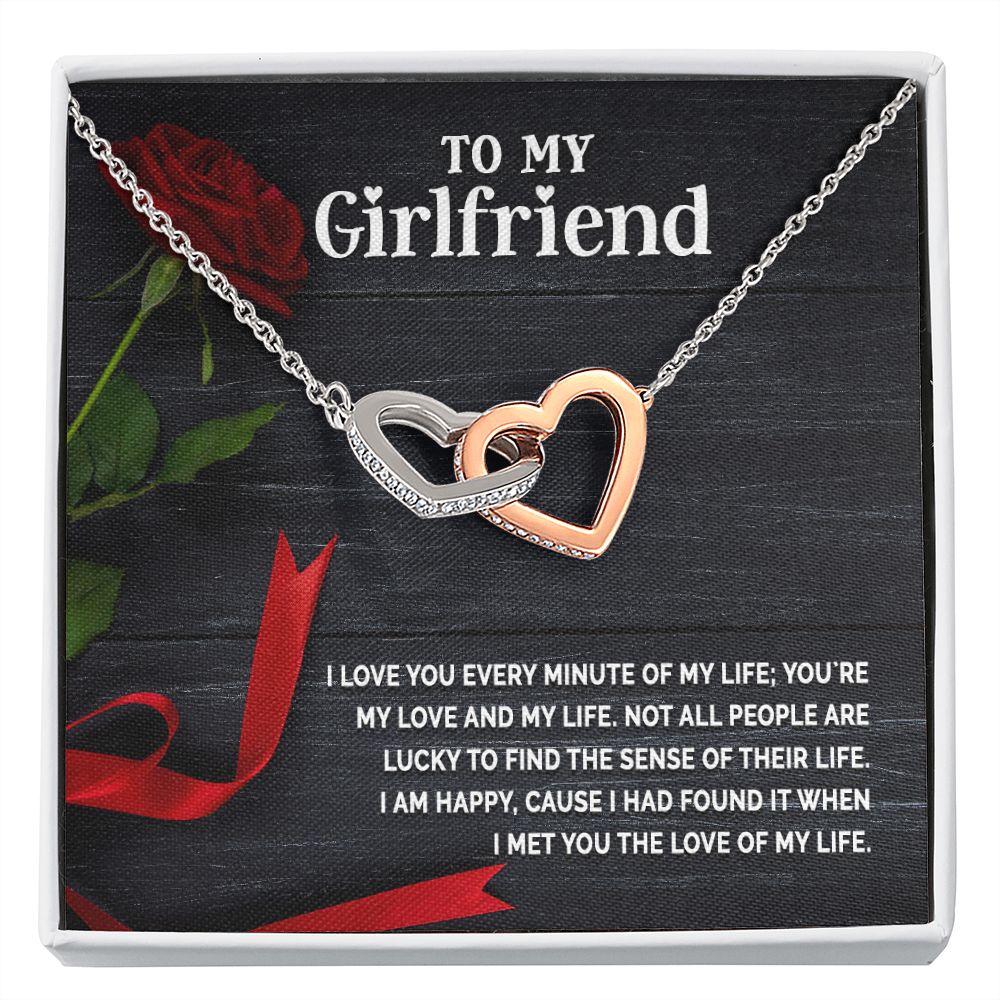 To My Girlfriend I Love You Every Minute of My Life Inseparable Necklace-Express Your Love Gifts