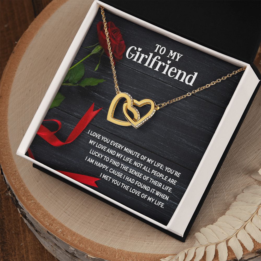 To My Girlfriend I Love You Every Minute of My Life Inseparable Necklace-Express Your Love Gifts