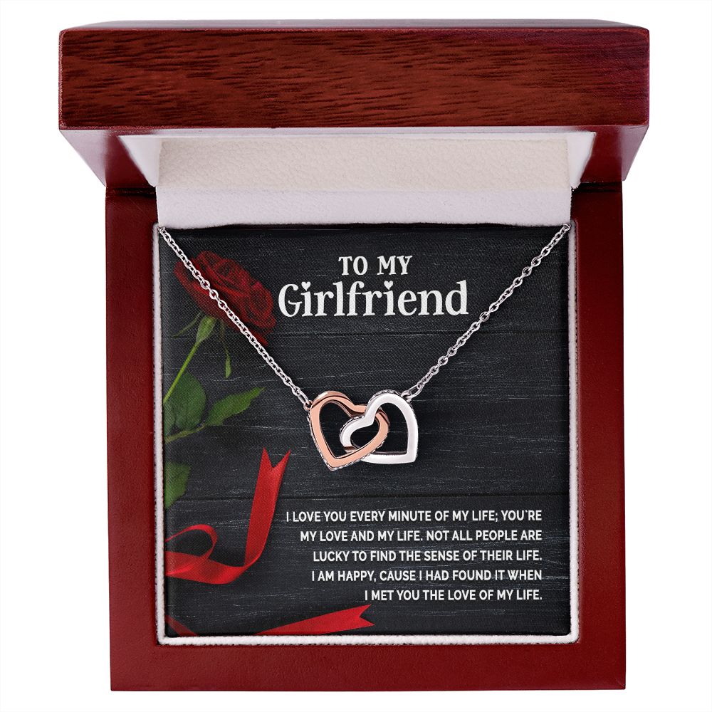 To My Girlfriend I Love You Every Minute of My Life Inseparable Necklace-Express Your Love Gifts
