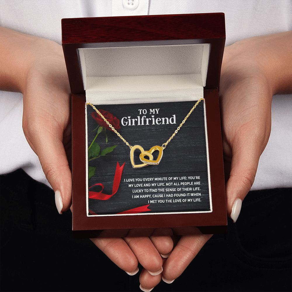 To My Girlfriend I Love You Every Minute of My Life Inseparable Necklace-Express Your Love Gifts