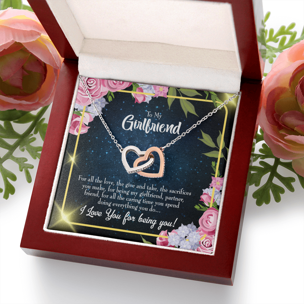 To My Girlfriend I Love You For Being You Inseparable Necklace-Express Your Love Gifts