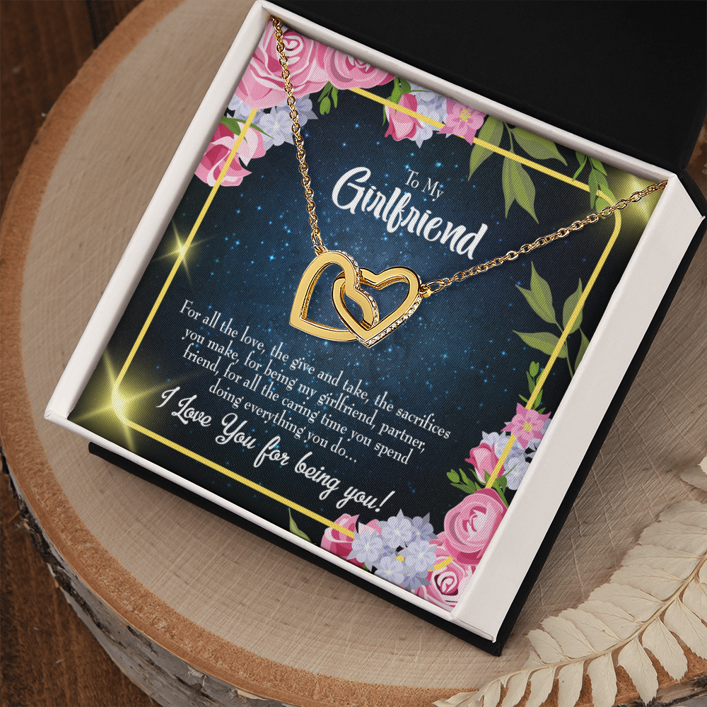 To My Girlfriend I Love You For Being You Inseparable Necklace-Express Your Love Gifts
