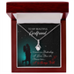 To My Girlfriend I Love You Forever Alluring Ribbon Necklace Message Card-Express Your Love Gifts