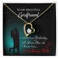 To My Girlfriend I Love You Forever Forever Necklace w Message Card-Express Your Love Gifts