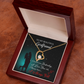 To My Girlfriend I Love You Forever Forever Necklace w Message Card-Express Your Love Gifts