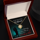 To My Girlfriend I Love You Forever Infinity Knot Necklace Message Card-Express Your Love Gifts