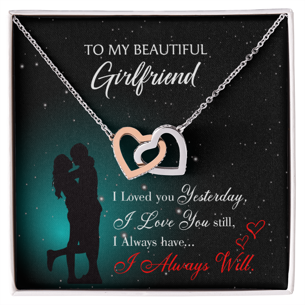 To My Girlfriend I Love You Forever Inseparable Necklace-Express Your Love Gifts