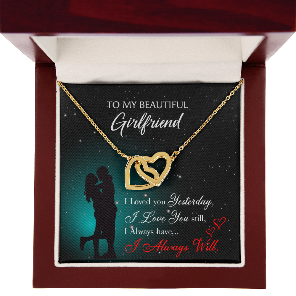 To My Girlfriend I Love You Forever Inseparable Necklace-Express Your Love Gifts
