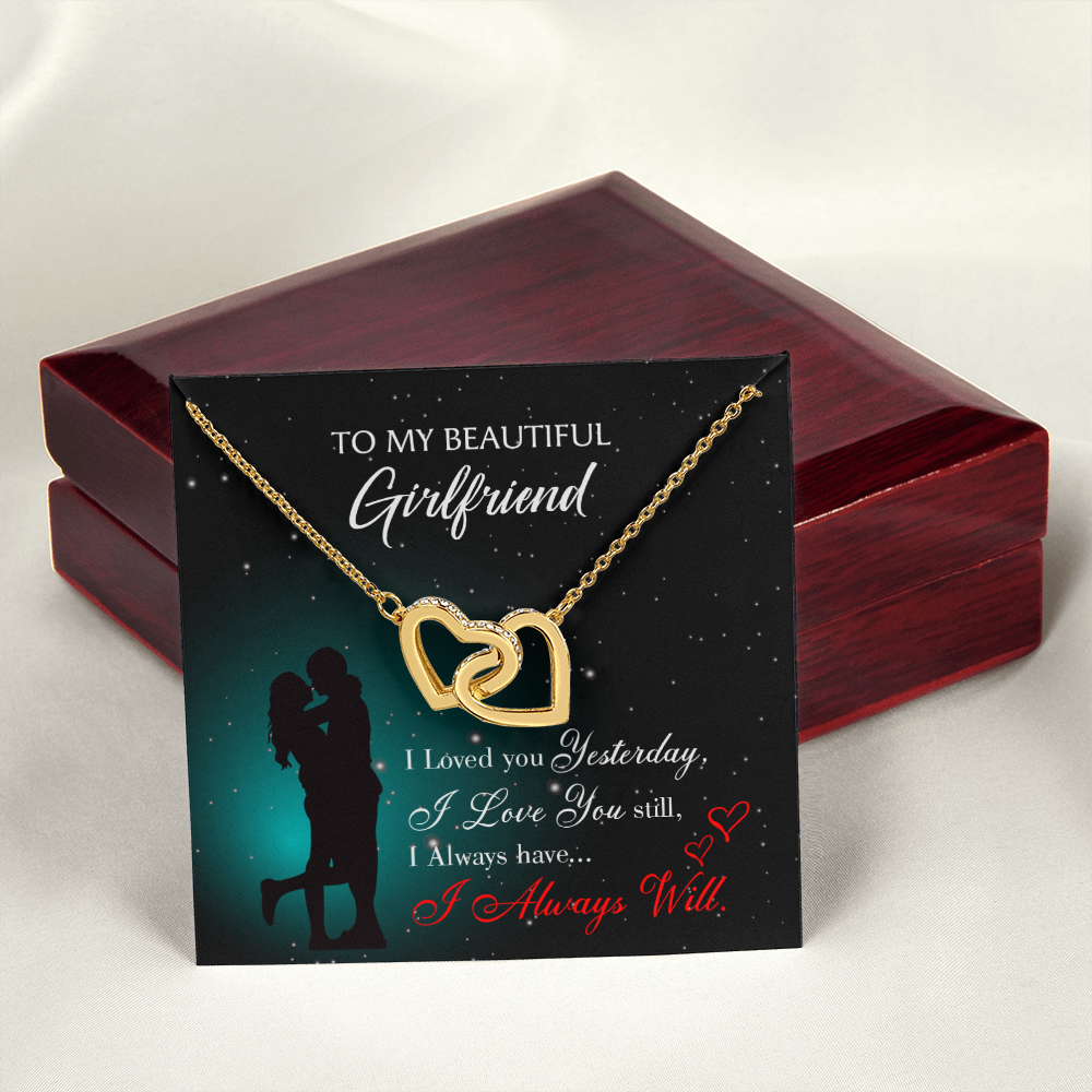 To My Girlfriend I Love You Forever Inseparable Necklace-Express Your Love Gifts