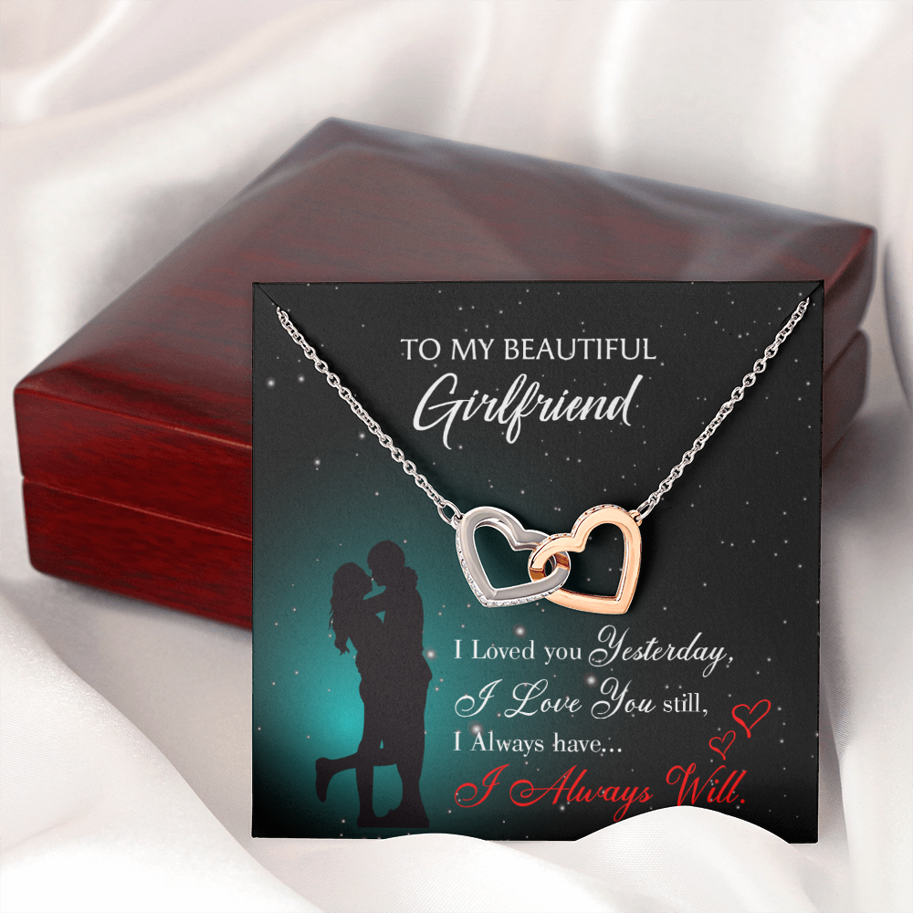 To My Girlfriend I Love You Forever Inseparable Necklace-Express Your Love Gifts