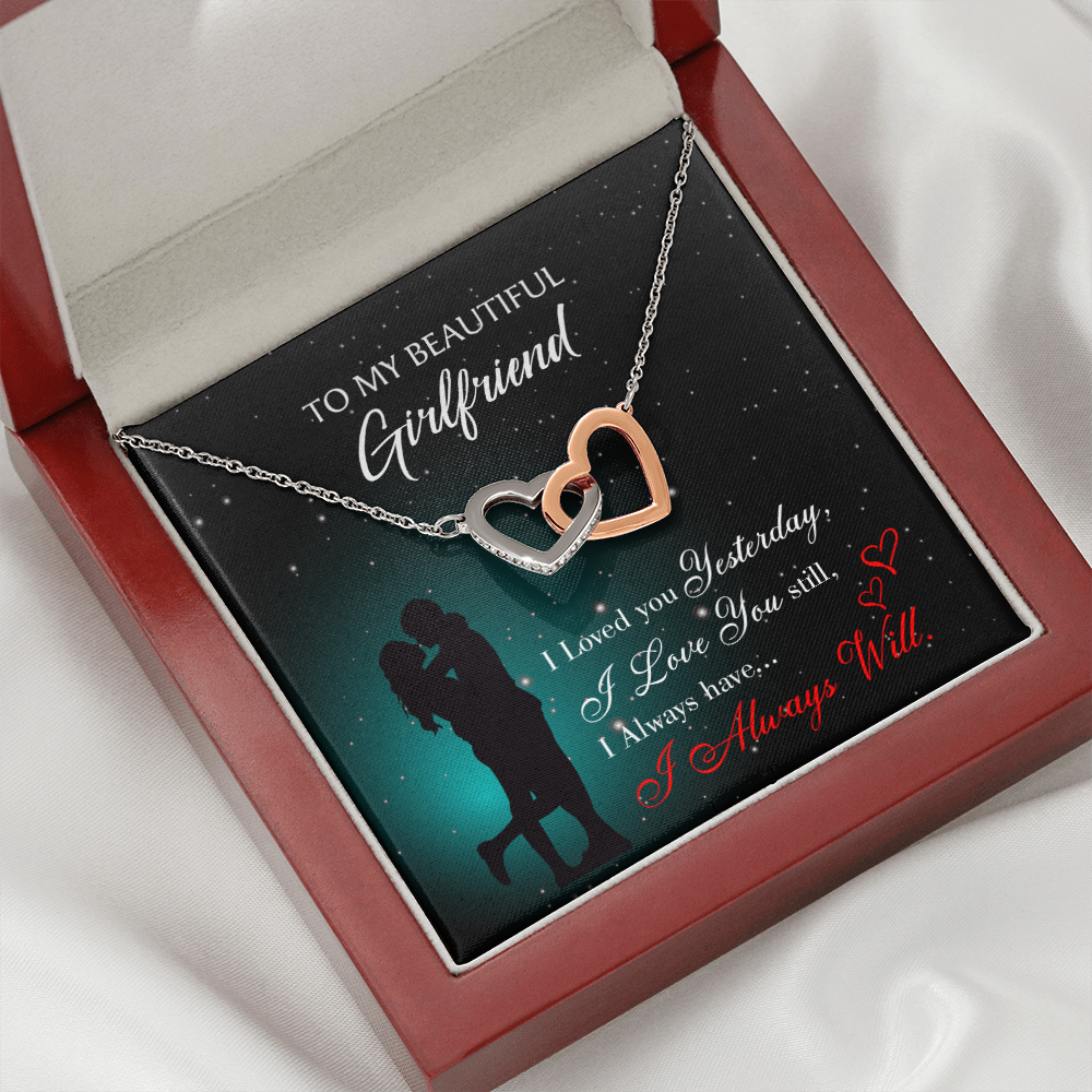 To My Girlfriend I Love You Forever Inseparable Necklace-Express Your Love Gifts