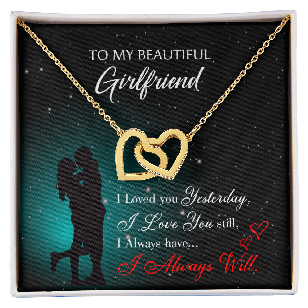 To My Girlfriend I Love You Forever Inseparable Necklace-Express Your Love Gifts