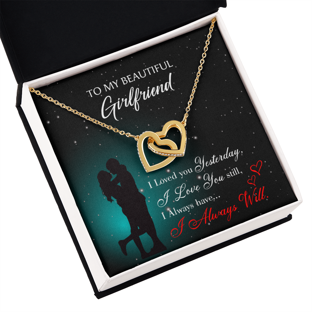 To My Girlfriend I Love You Forever Inseparable Necklace-Express Your Love Gifts