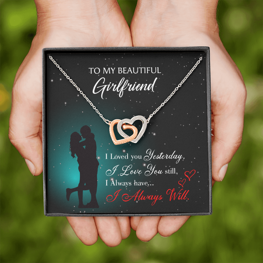 To My Girlfriend I Love You Forever Inseparable Necklace-Express Your Love Gifts