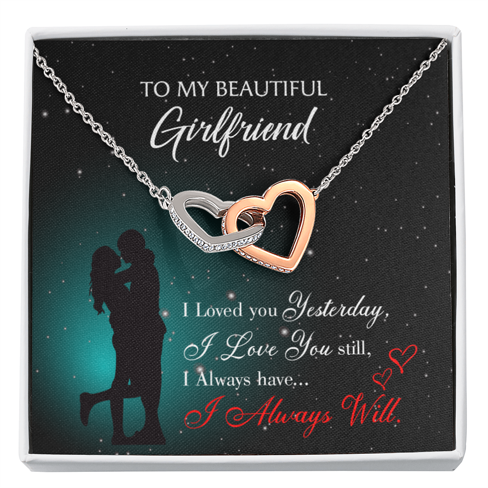 To My Girlfriend I Love You Forever Inseparable Necklace-Express Your Love Gifts