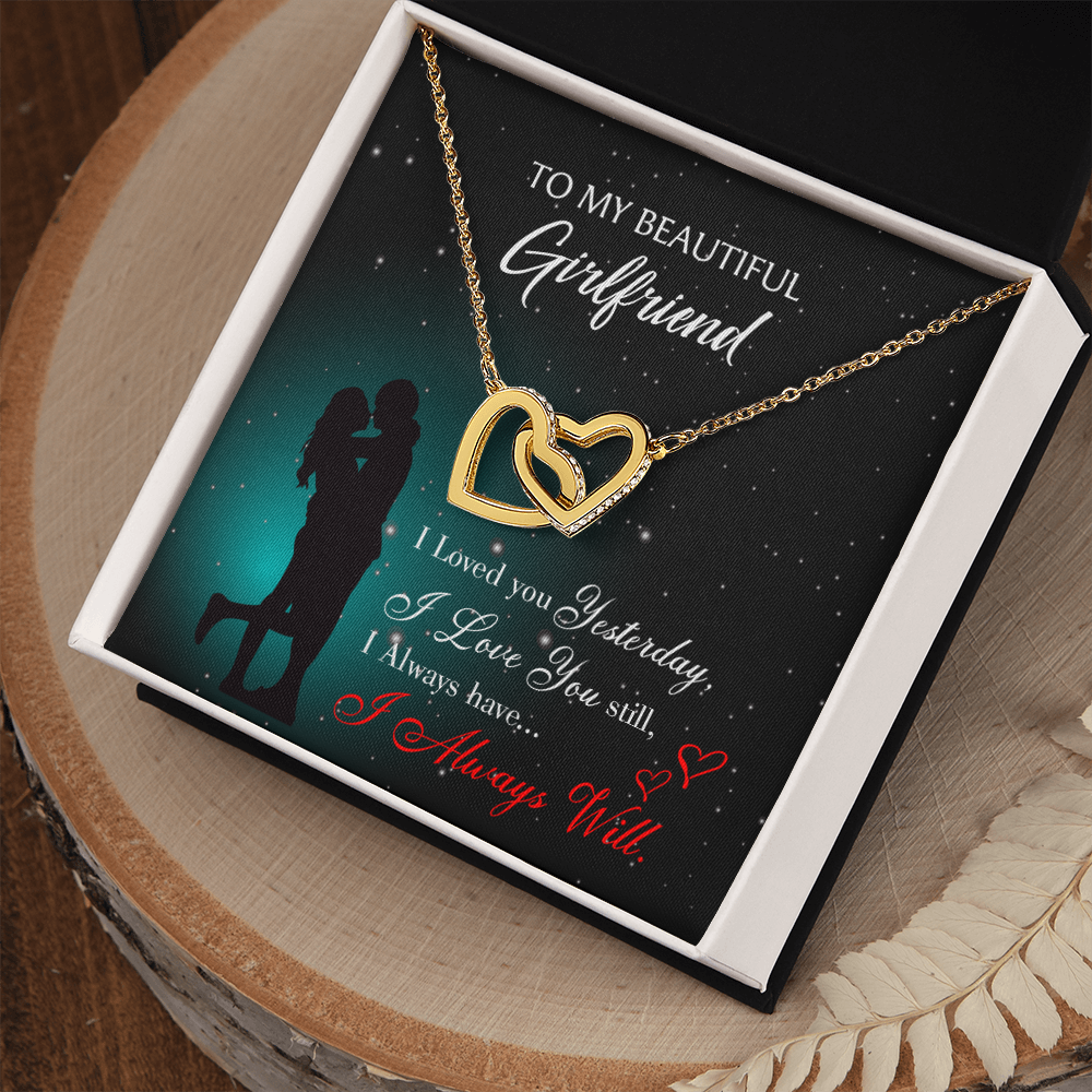 To My Girlfriend I Love You Forever Inseparable Necklace-Express Your Love Gifts