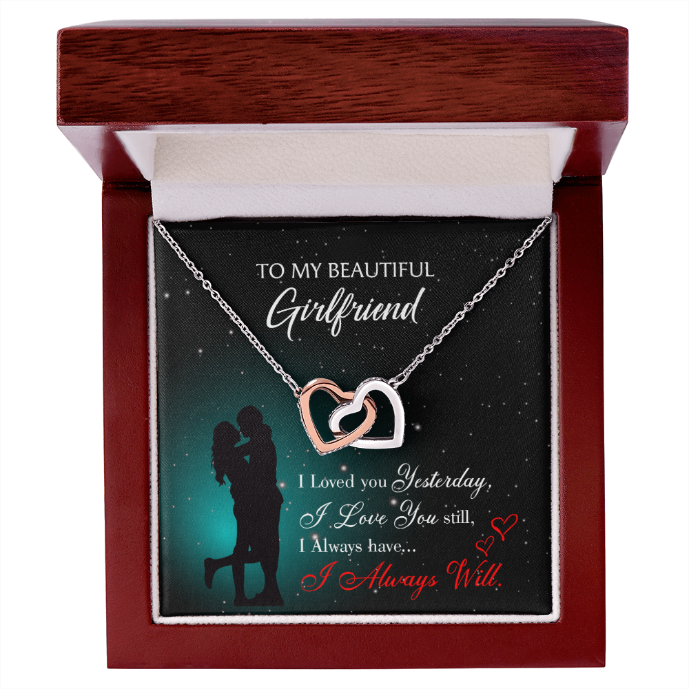 To My Girlfriend I Love You Forever Inseparable Necklace-Express Your Love Gifts