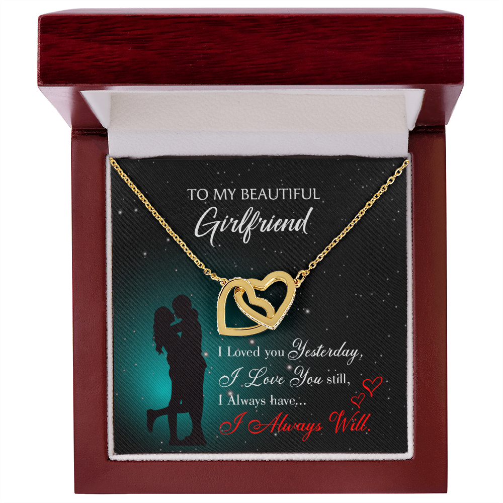 To My Girlfriend I Love You Forever Inseparable Necklace-Express Your Love Gifts