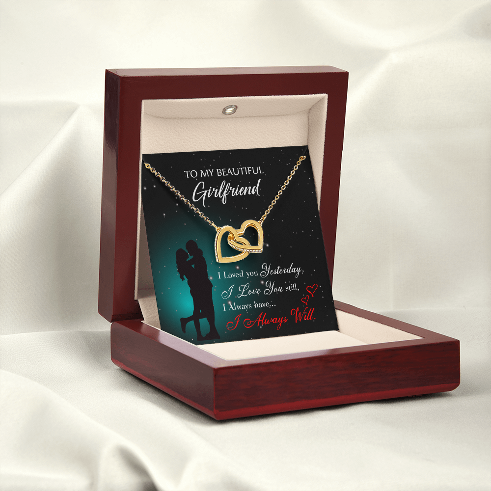 To My Girlfriend I Love You Forever Inseparable Necklace-Express Your Love Gifts