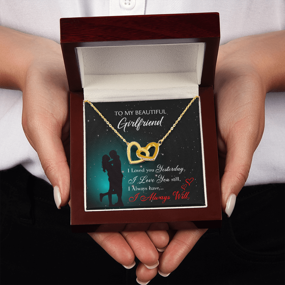 To My Girlfriend I Love You Forever Inseparable Necklace-Express Your Love Gifts