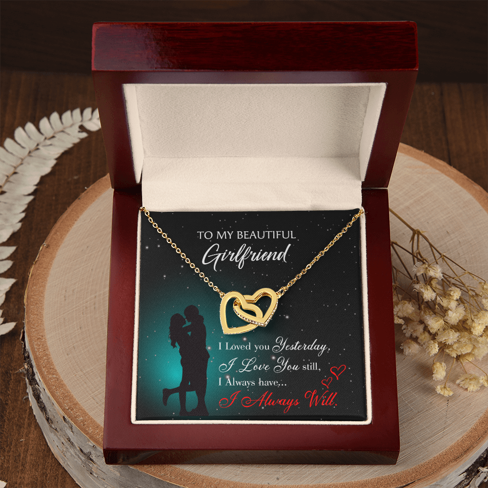 To My Girlfriend I Love You Forever Inseparable Necklace-Express Your Love Gifts