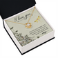 To My Girlfriend I love you Infinity Knot Necklace Message Card-Express Your Love Gifts