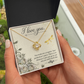 To My Girlfriend I love you Infinity Knot Necklace Message Card-Express Your Love Gifts