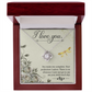 To My Girlfriend I love you Infinity Knot Necklace Message Card-Express Your Love Gifts