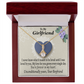 To My Girlfriend I Love You More Every Day Alluring Ribbon Necklace Message Card-Express Your Love Gifts