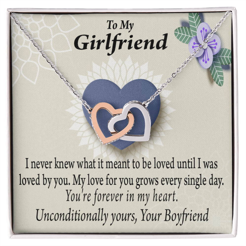To My Girlfriend I Love You More Every Day Inseparable Necklace-Express Your Love Gifts