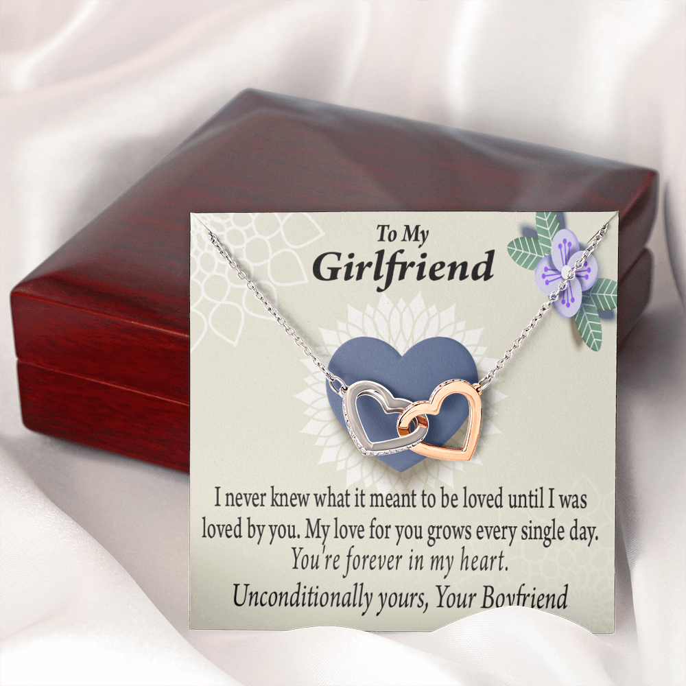 To My Girlfriend I Love You More Every Day Inseparable Necklace-Express Your Love Gifts