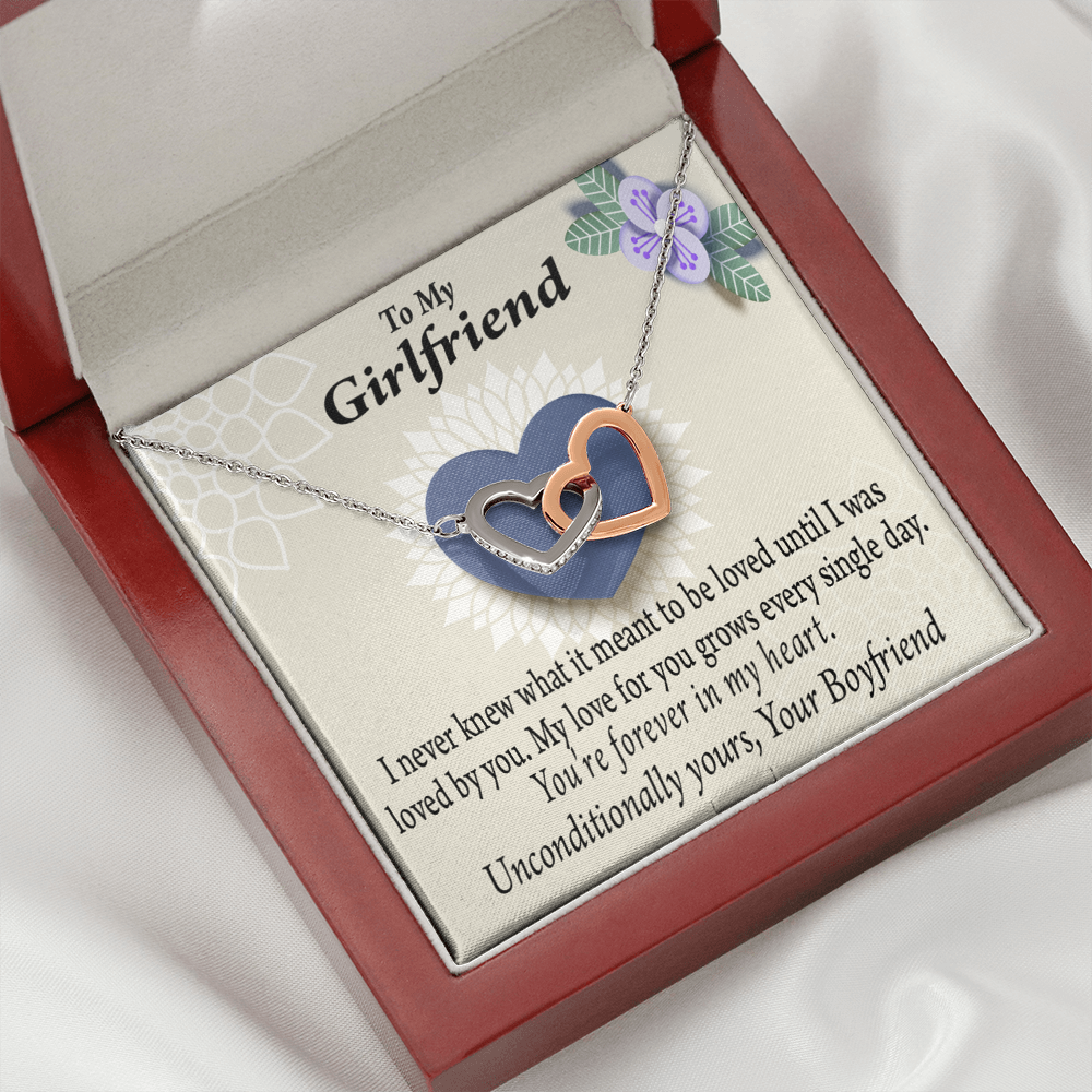To My Girlfriend I Love You More Every Day Inseparable Necklace-Express Your Love Gifts