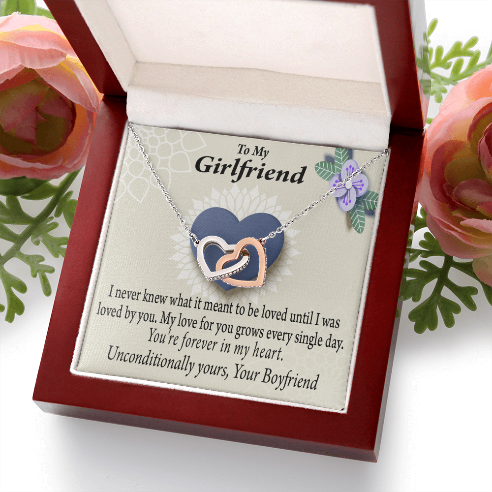 To My Girlfriend I Love You More Every Day Inseparable Necklace-Express Your Love Gifts