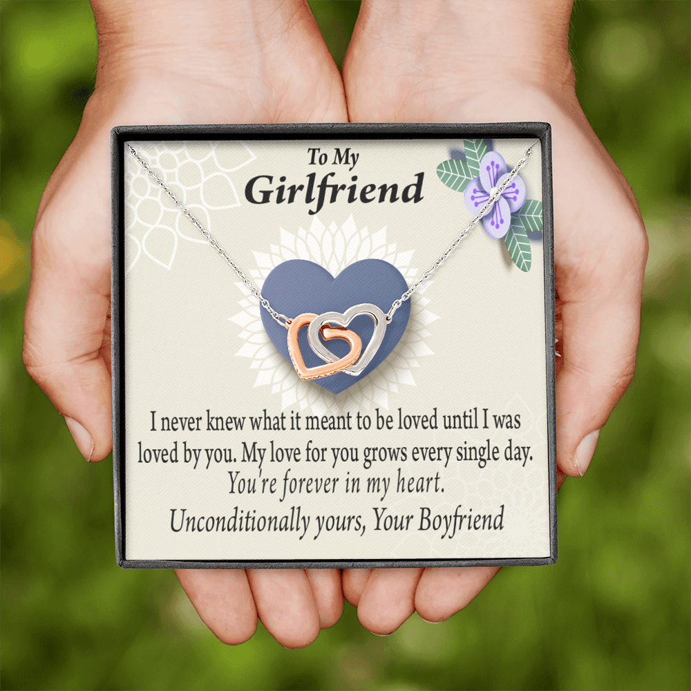 To My Girlfriend I Love You More Every Day Inseparable Necklace-Express Your Love Gifts