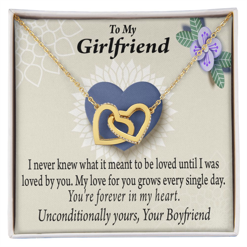 To My Girlfriend I Love You More Every Day Inseparable Necklace-Express Your Love Gifts