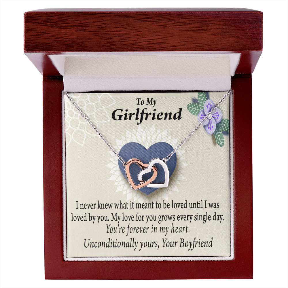 To My Girlfriend I Love You More Every Day Inseparable Necklace-Express Your Love Gifts