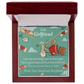 To My Girlfriend I Love You Now More Than Ever Alluring Ribbon Necklace Message Card-Express Your Love Gifts