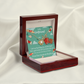 To My Girlfriend I Love You Now More Than Ever Infinity Knot Necklace Message Card-Express Your Love Gifts