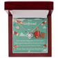 To My Girlfriend I Love You Now More Than Ever Infinity Knot Necklace Message Card-Express Your Love Gifts