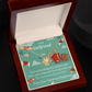 To My Girlfriend I Love You Now More Than Ever Infinity Knot Necklace Message Card-Express Your Love Gifts