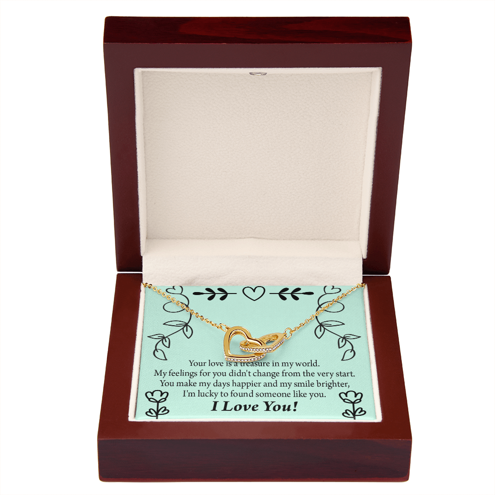 To My Girlfriend I'm Lucky to Found Someone Like You Inseparable Necklace-Express Your Love Gifts