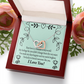 To My Girlfriend I'm Lucky to Found Someone Like You Inseparable Necklace-Express Your Love Gifts