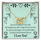 To My Girlfriend I'm Lucky to Found Someone Like You Inseparable Necklace-Express Your Love Gifts